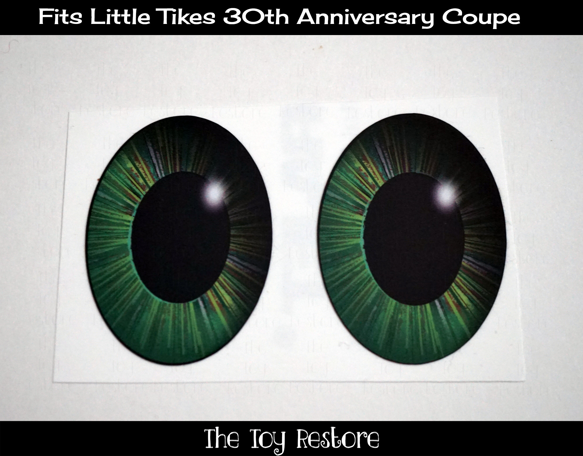 Customize Childs Little Tikes 30th Anniversary Coupe with Eye Color green