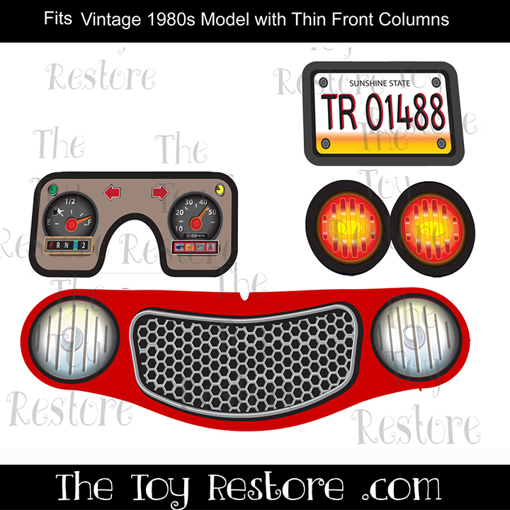 Replacement Decals Fits 80s 90s Vintage Little Tikes Cozy Coupe