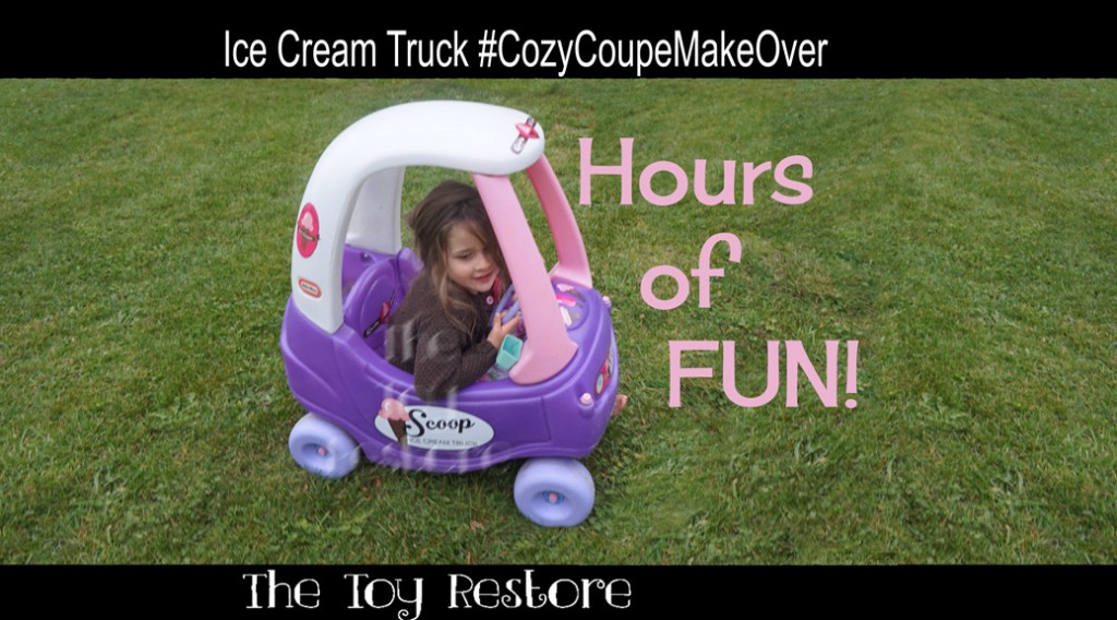 Upcycling Ice Cream Truck Cozy Coupe Makeover