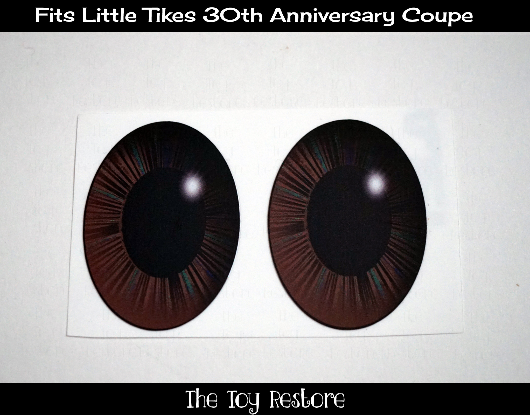 Customize Your Childs Little Tikes 30th Anniversary Coupe with Eye Color brown