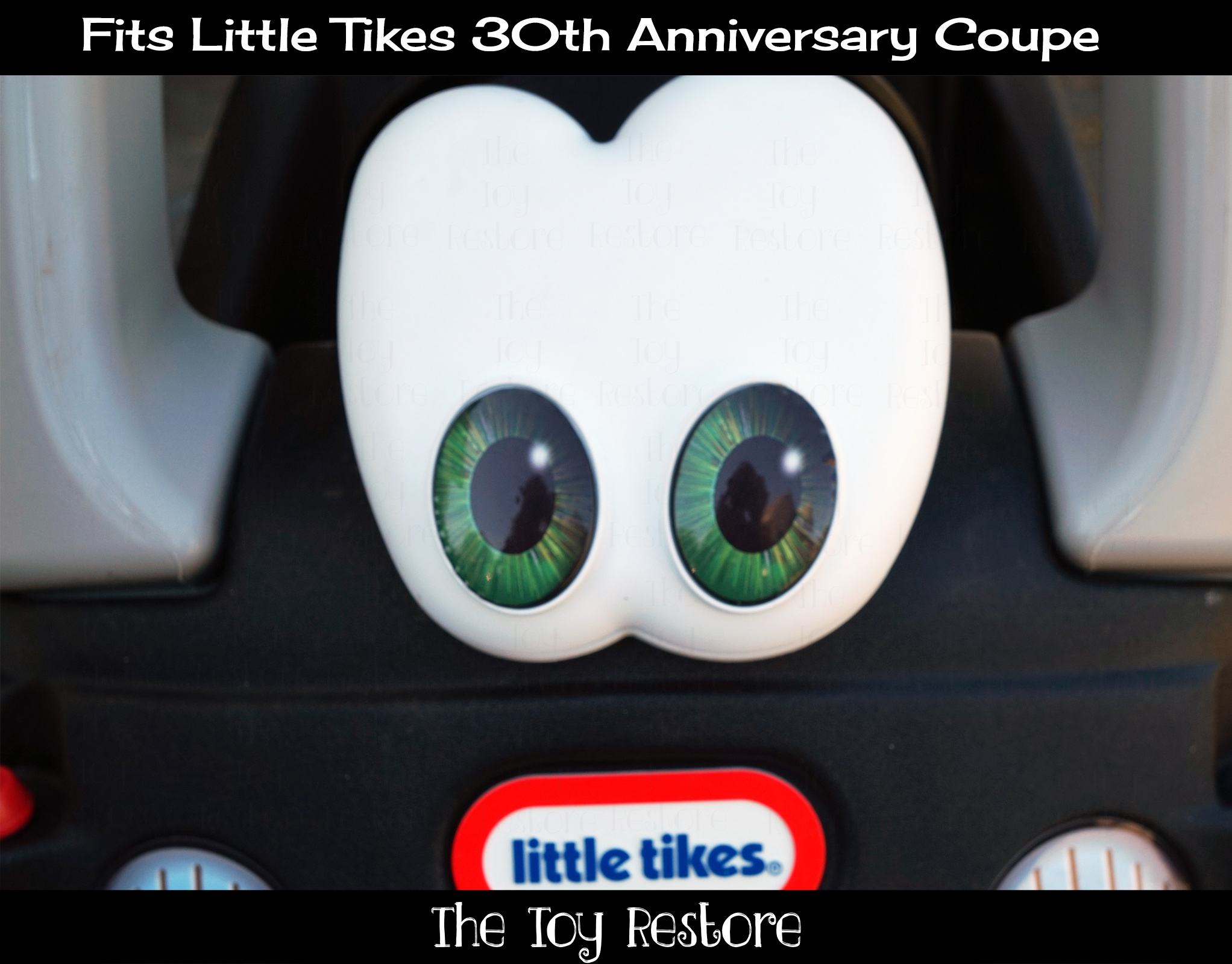 Customize Your Childs Little Tikes 30th Anniversary Coupe with Eye Color green