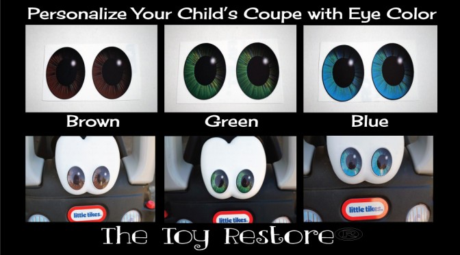 Customize Your Childs Little Tikes 30th Anniversary Coupe with Eye Color